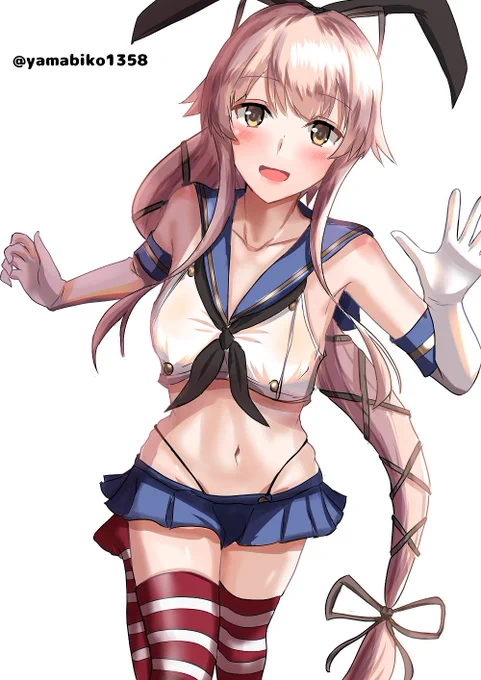 爽やかに駆け寄る島風コスの由良さん#艦これ版深夜の真剣お絵描き60分一本勝負#艦これ版真剣お絵描き60分一本勝負_20230831 #由良 
