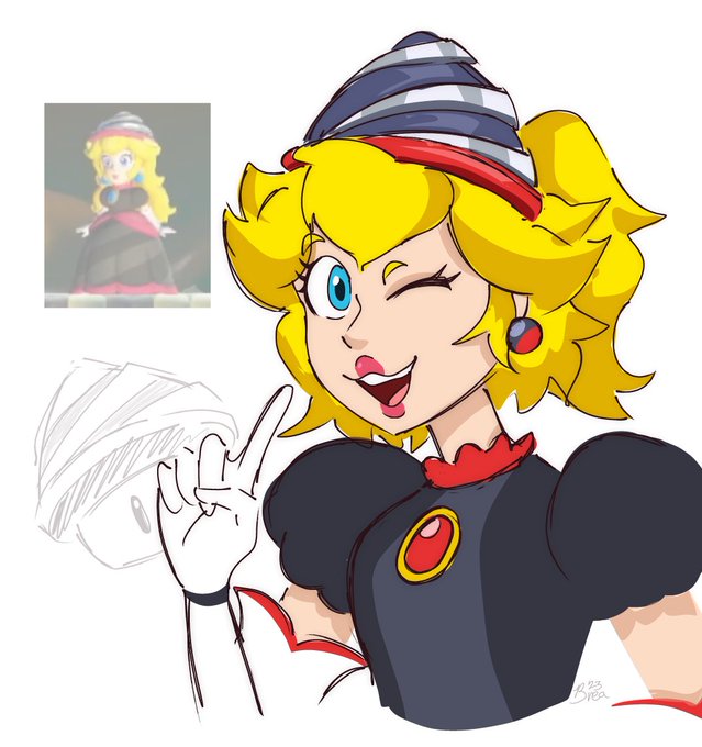 「princess peach open mouth」Fan Art(Latest)