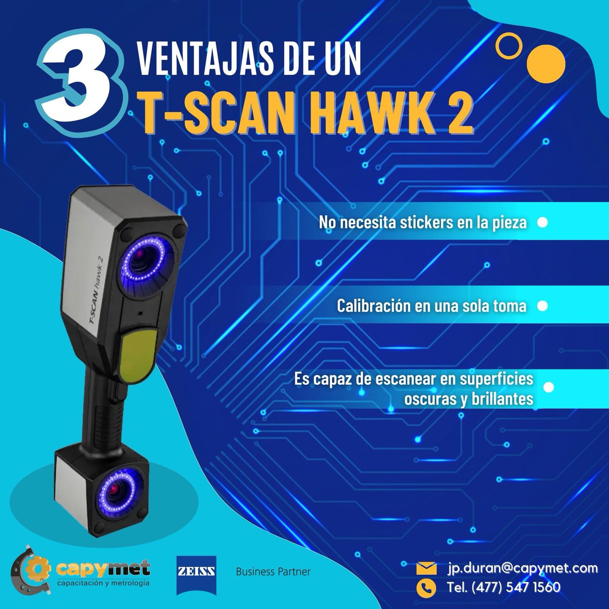 Sea cual sea la tarea, sea cual sea el trabajo T-SCAN HAWK 2 es una herramienta eléctrica que se adapta perfectamente a tu mano. 💪

¿Te interesa recibir información?

📩 jp.duran@capymet.com
📲 (477) 547 1560

#tscanhawk2 #escaner #zeiss #Ventajas #capymet