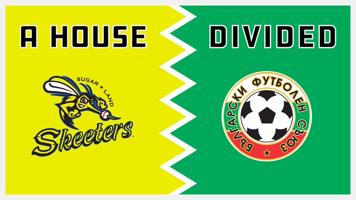 HouseDividedBot's tweet image. A HOUSE DIVIDED 
Sugar Land Skeeters / Bulgarian National Soccer Team