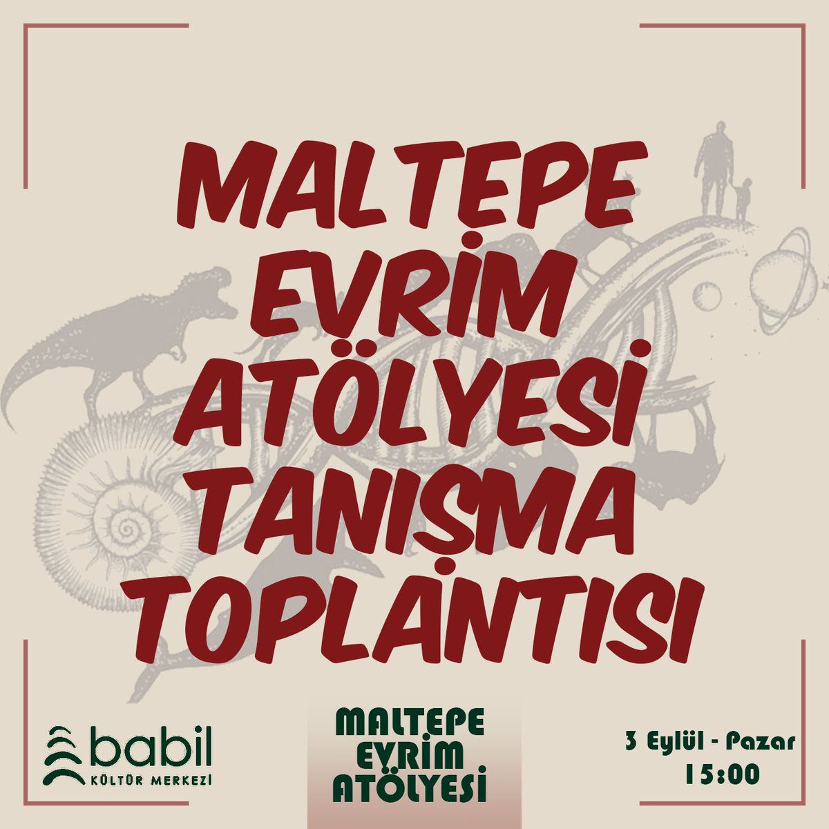 3 Eylül Pazar günü saat 15:00’da, Babil Kültür Merkezi’nde yapacağımız tanışma toplantısı ile başlıyoruz. Herkesi bekleriz.