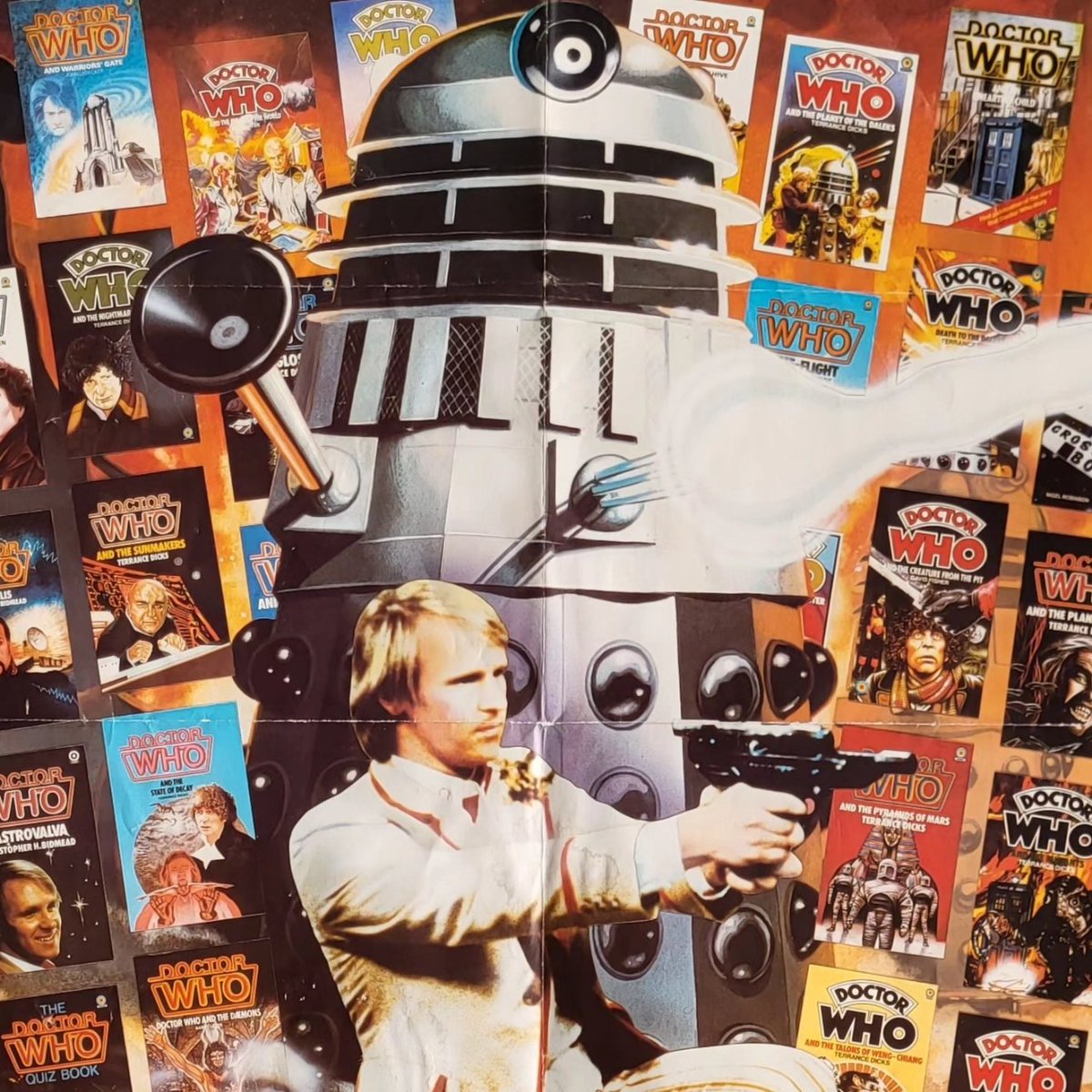 Blasting out tomorrow, 1st Sept (evening), my new Doctor Who Target Books Checklist 📚 ✔️ 

This is my actual poster from the 1980s - a gift from a kind primary school teacher who happened to notice my obsession! 🤩

#DoctorWho #TargetBooks #GottaCatchThemAll