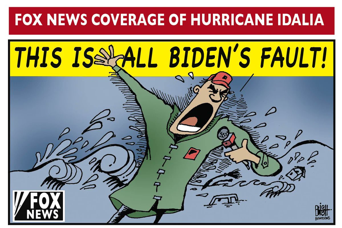 ablueview's tweet image. Hurricanes are powerful for cartoonists too

#HurricaneIdelia #FoxNewsIsNotNews #FoxNewsIsPropaganda #DesantisIsARacist #BigGovDesantis #ABlueView