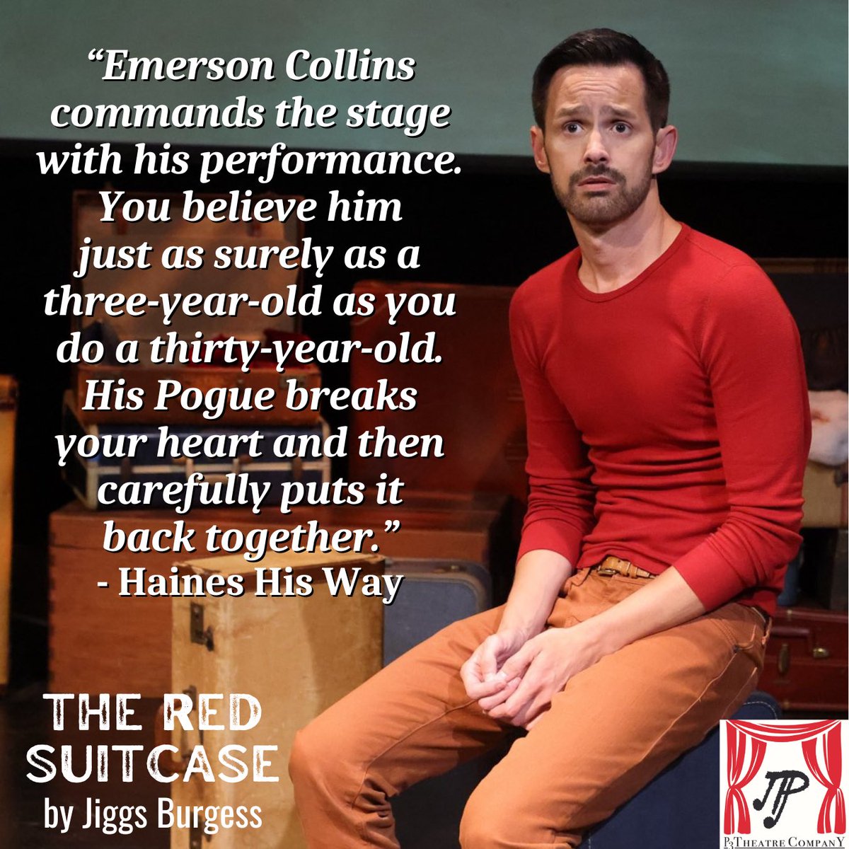 ActuallyEmerson's tweet photo. I’m incredibly proud of this show!! We close the World Premiere of The Red Suitcase this Sunday, 9/3
It’s special because it’s the fruition of the work we’re doing at the @DelShoresFound to elevate new LGBTQ+ writers.
If you’re in LA, come join us!
https://t.co/1nQi3vz54P https://t.co/8rItTAdfwa