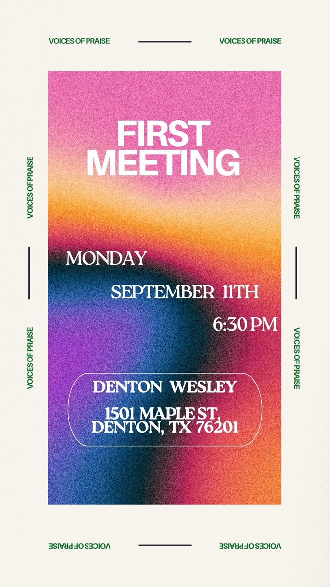 UNT_VOP's tweet photo. We can’t wait to see you there!!! 

dm us with any questions and check out our other socials for more info @untvoicesofpraise

#unt #untvop #unt27 #untvoicesofpraise https://t.co/p84omQRvIc