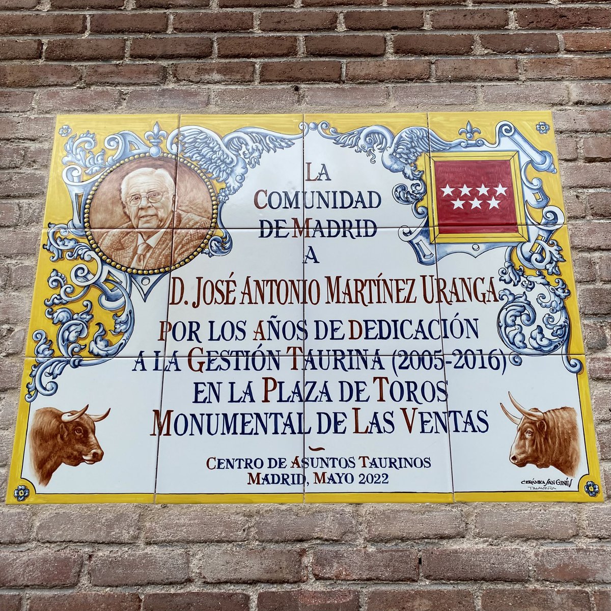 🖤 Nos ha dejado 𝗝𝗼𝘀𝗲́ 𝗔𝗻𝘁𝗼𝗻𝗶𝗼 𝗠𝗮𝗿𝘁𝗶́𝗻𝗲𝘇 𝗨𝗿𝗮𝗻𝗴𝗮, un histórico del empresariado y apoderamiento. Durante más de una década estuvo al frente de #LasVentas.

Todo el equipo humano del coso venteño nos unimos al dolor de sus familiares y amigos. D.E.P.