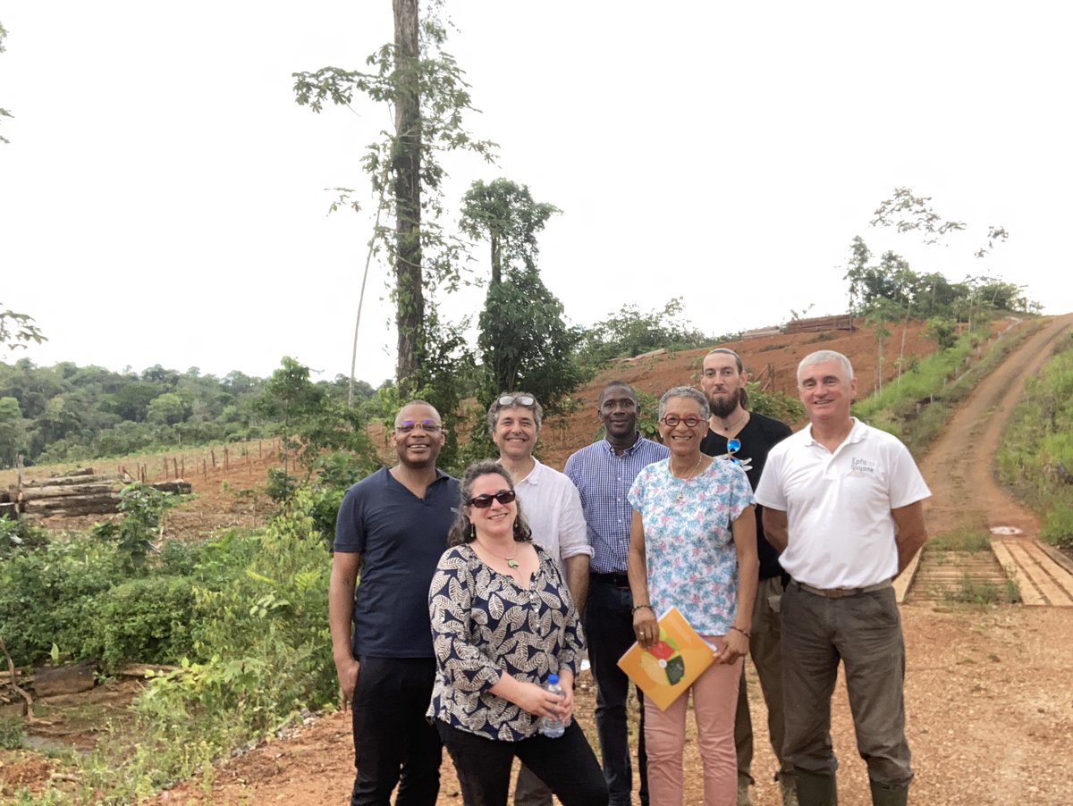 👨‍🌾#Agriculture
Petite visite spéciale sur le site de Cacao 300 aménagé par l’EPFA Guyane avec Mme Muriel GOZAL, Directrice Générale de la Fédération Nationale des SAFER, et Chantal Berthelot présidente de la SAFER Guyane.