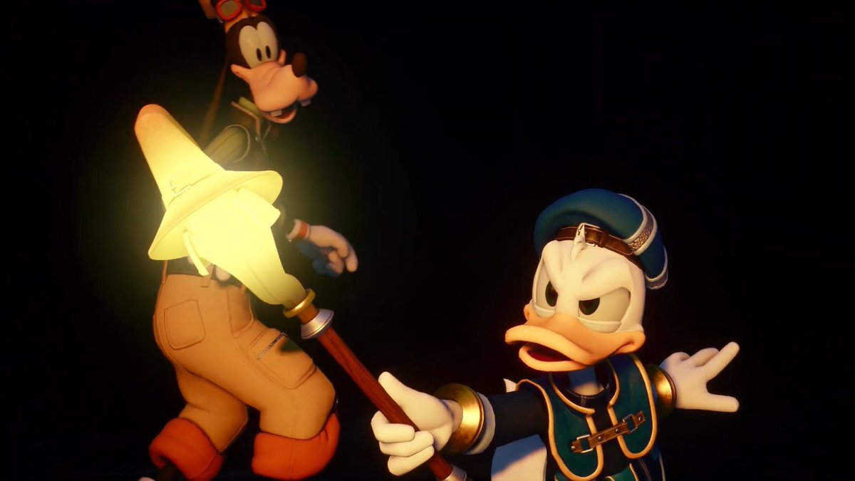 SoraKeyHearts's tweet photo. Strelitizia dijo en el tráiler de Kingdom Hearts 4 que básicamente están en el “más allá”, por lo que tiene sentido que Donald y Goofy busquen al señor de los muertos, Hades, para conocer el paradero de Sora. https://t.co/0Sg7MW8x0E