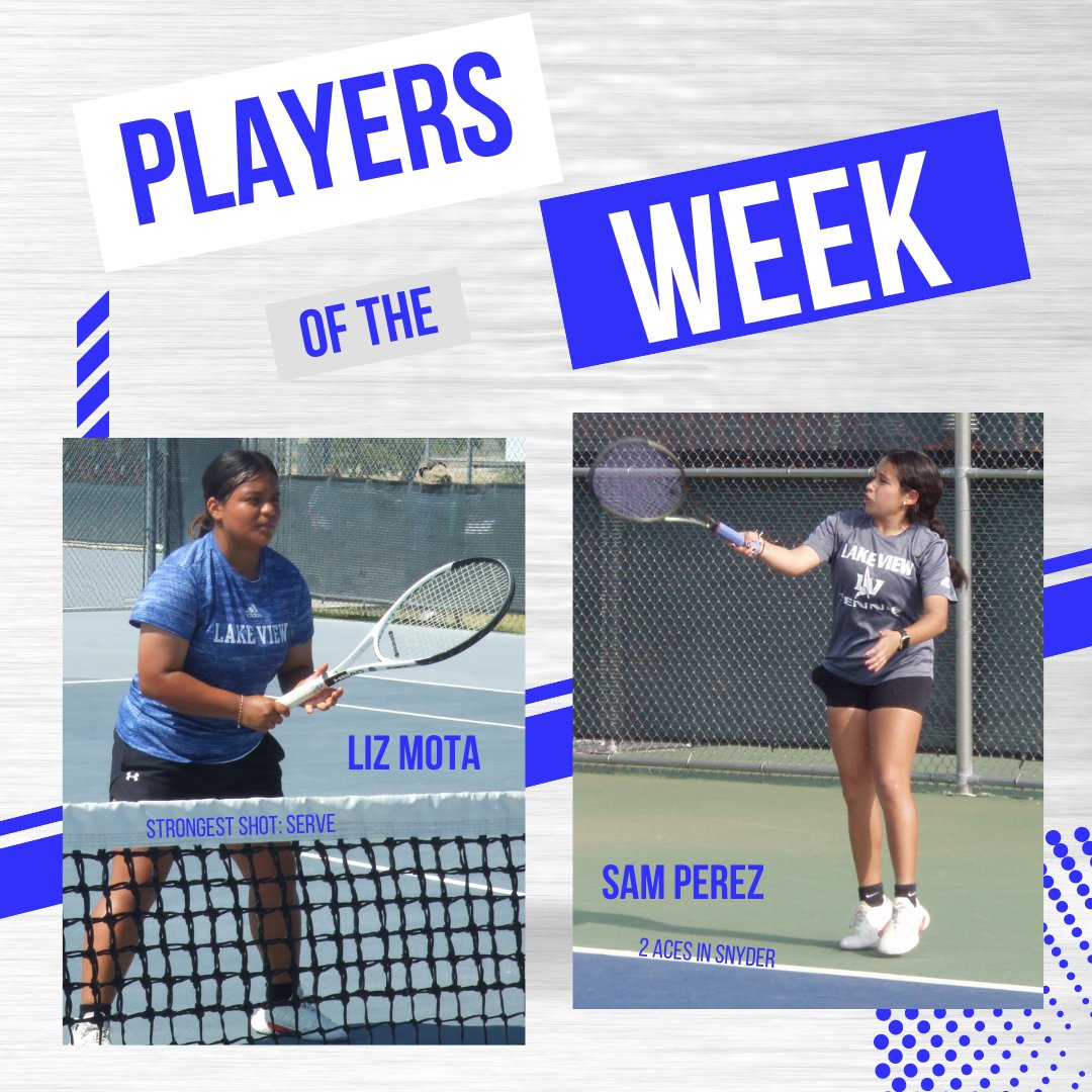 Way to go, Liz &amp; Sam!! They lived their motto: "Mindset is everything" and earned Player of the Week!
