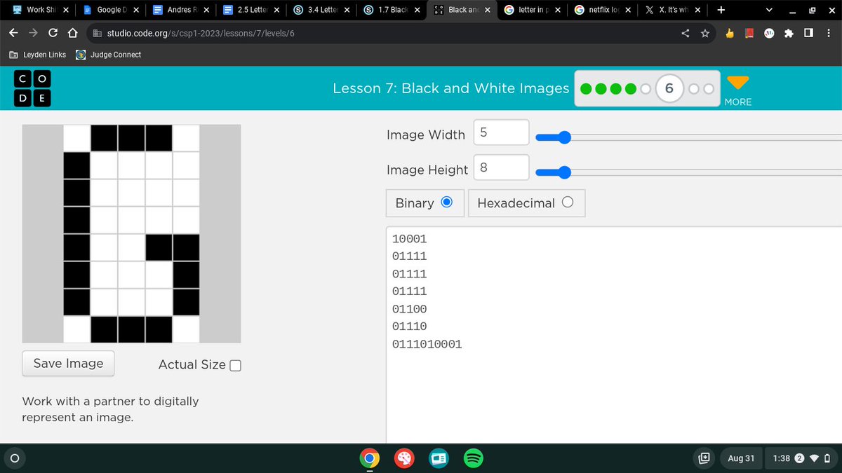 AndresR27501568's tweet image. @NSmithLeyden #leydenpride #LeydenAPCSP
This class has introduced me to new concepts and activities that I have never thought about. The experience of the class is amazing from start to finish.
The class is engaging, interesting, most important fun.
Everyone should take APCSP.