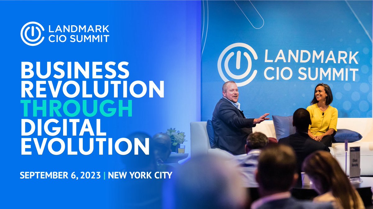 Landmark CIO Summit (@landmarkcio) on Twitter photo We are looking forward to the upcoming #LandmarkCIOSummit next week in NYC! Learn more here: prnewswire.com/news-releases/… We are looking forward to the upcoming #LandmarkCIOSummit next week in NYC! Learn more here: prnewswire.com/news-releases/…