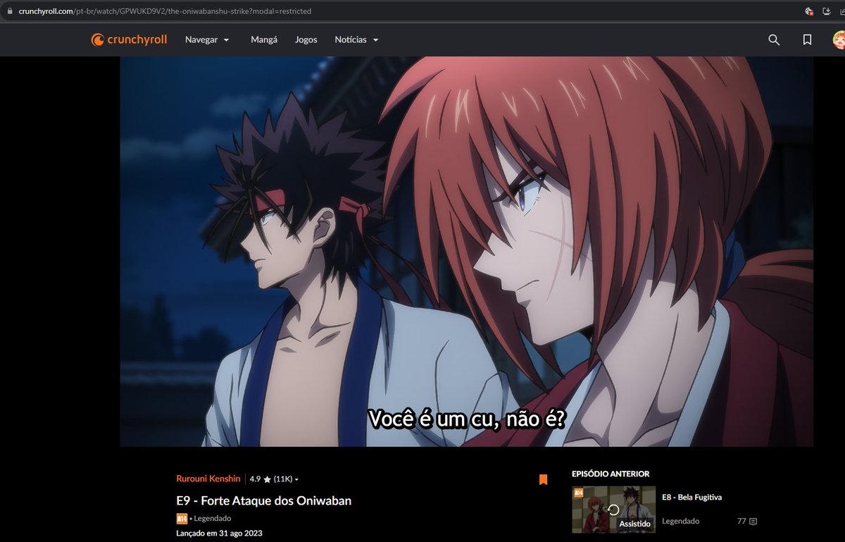 Alô @Crunchyroll_PT, quem faz as legendas está um pouco chateado com o trabalho.