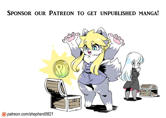 Sponsor our Patreon anytime between August and September you'll receive some special Hi-Res rewards: 

Our patreon: https://t.co/QMkPBnHxsn

- Tier 1 ($5) you will get 13 pages of a previously unpublished manga.
- Tier 2 ($10) you will get the whole 36 pages of Modern MoGal D.O.A 