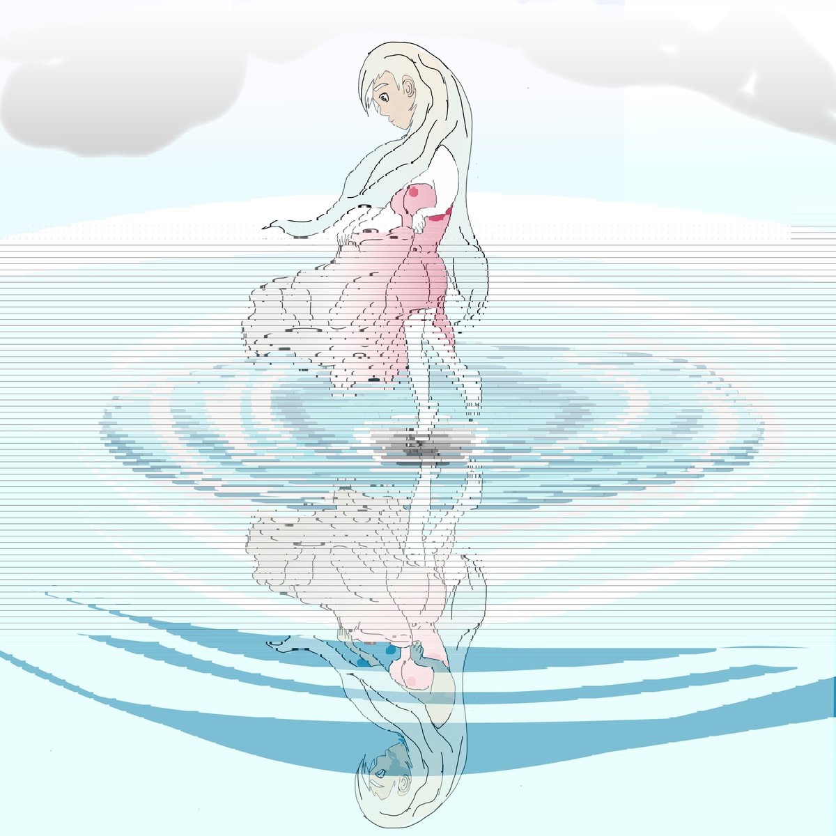 s0984129719's tweet photo. 作品名稱：心靜 https://t.co/RYzTge0mEs