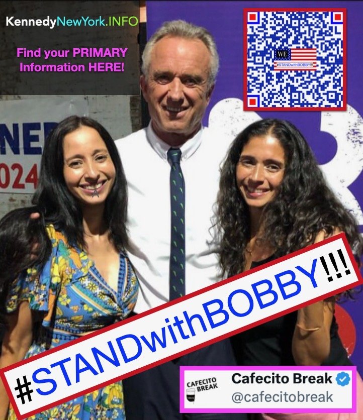 #LatinosForChoice stand with Bobby!

#StandwithBobby #Kennedy24 
#Kennedy2024

@cafecitobreak, @RobertKennedyJr & @progre