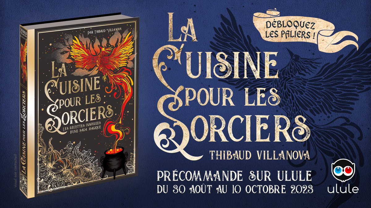Gastronogeek's tweet photo. [https://t.co/puB2uN5ZJb] La Cuisine pour les Sorciers va pouvoir exister dans les prochains mois : je suis soufflé de voir qu’on a dépassé les 300% de l’objectif en 1 journée seulement. Je suis honoré par tant de confiance ! M
On a 40 jours pour transformer ce livre : couverture cuir, fer or, + de contenus, et encore + de goodies ! Pour y arriver : précommandez le livre, peu importe le niveau de contribution vous remporterez + que le simple livre !