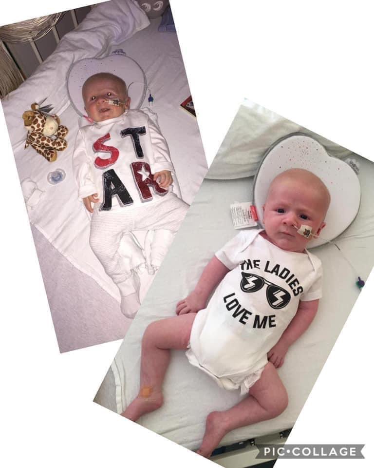 Georgia24071506's tweet photo. 5 years difference 
Diagnosis day to now 🥹 

The most determined, strong and happy little boy. No matter what life throws at him he continues to amaze us all. 

So unbelievably proud of you Grayson, our Superhero 🦸‍♂️ @Rymcc86 

#spinalmuscularatrophytype1 
#sma
#fighter https://t.co/LkRJ0AXZa2