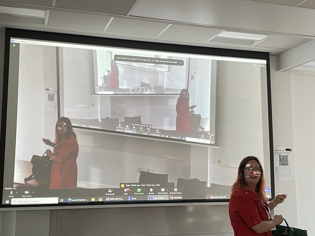 LizzieRFR's tweet photo. Day 2 of @TaPRA_ done - such varied areas from spectatorship & vegetarian plays in Korea, panto and the metaverse, authorship of scare events, and so many different considerations of audience #aepp @KirstySedgman @katejholmes def the coolest working group https://t.co/qyiJTmcdBQ