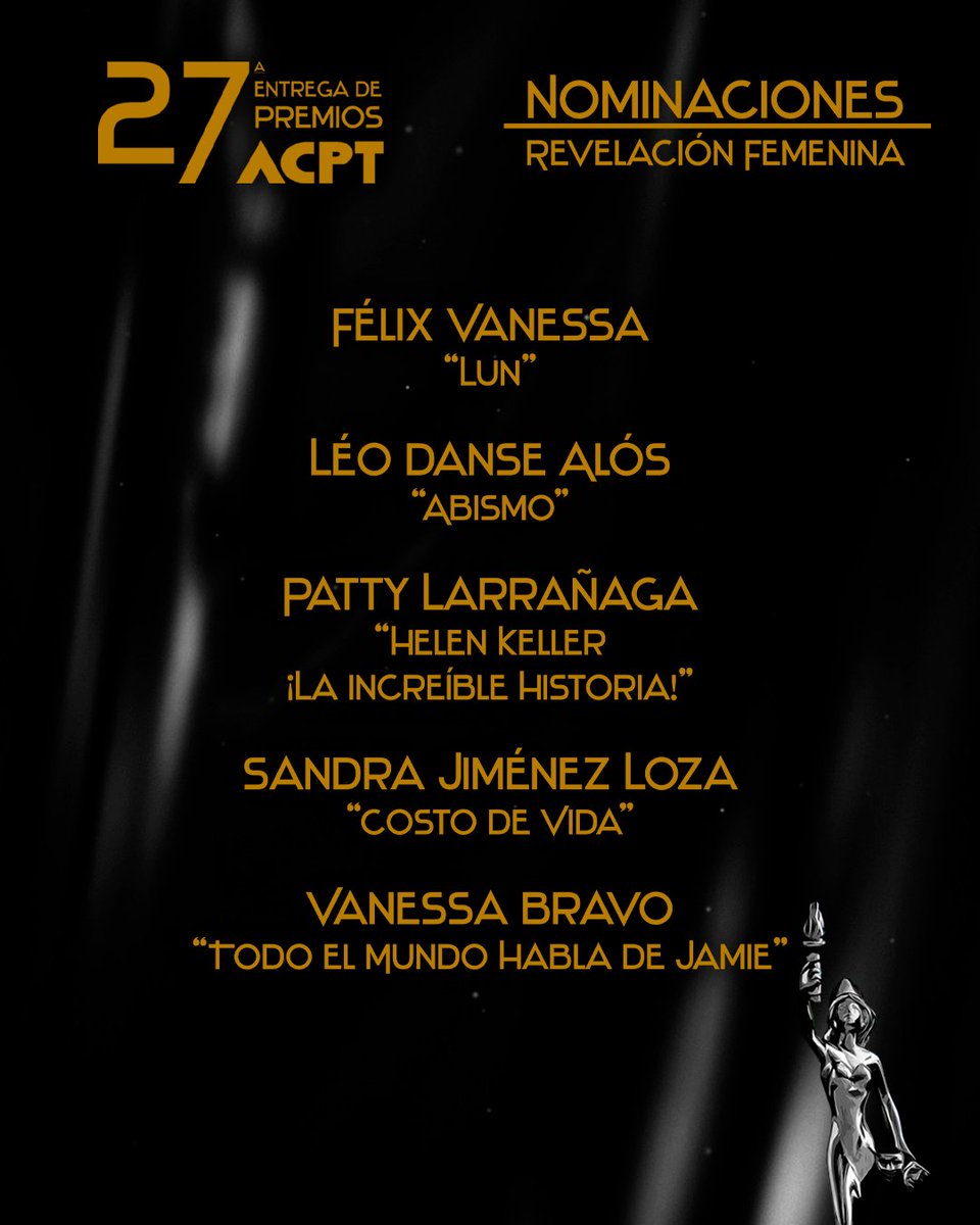 #ACPT 

✨ REVELACIÓN FEMENINA✨

#PREMIOSACPT2023 #PRESENCIAACPT