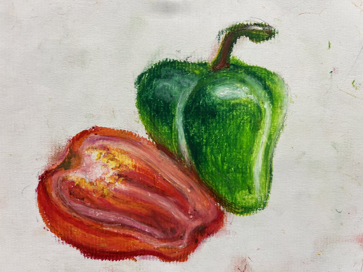 QRothArt's tweet photo. A couple of finished oil pastel practices in lead up to a larger Georgia O’Keeffe inspired piece. @southallegheny @ap_bragg @DWMcDonald11 @ChuckMichael98 https://t.co/aC51kYMfTO