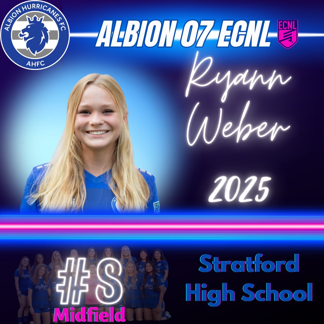 AhfcO7gecnl's tweet photo. It’s the ‘23-‘24 season! Meet the 2007s! Next up…our #8…@Ryannweber07 
💙🤍⚽️

Come watch her on the pitch!
#ahfcsoccer #ahfcfamily
@ImYouthSoccer @PrepSoccer @StratfordGSoc https://t.co/eCHk8r8fDh