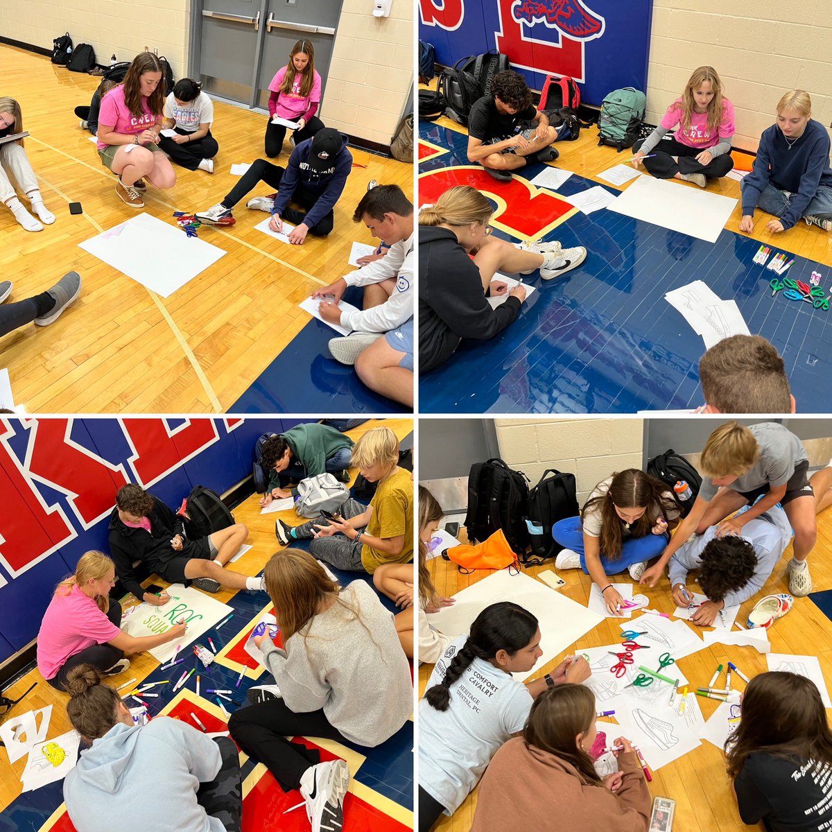 Link Crews focused on Crew Identity and Belonging this week. #EaglesBelong