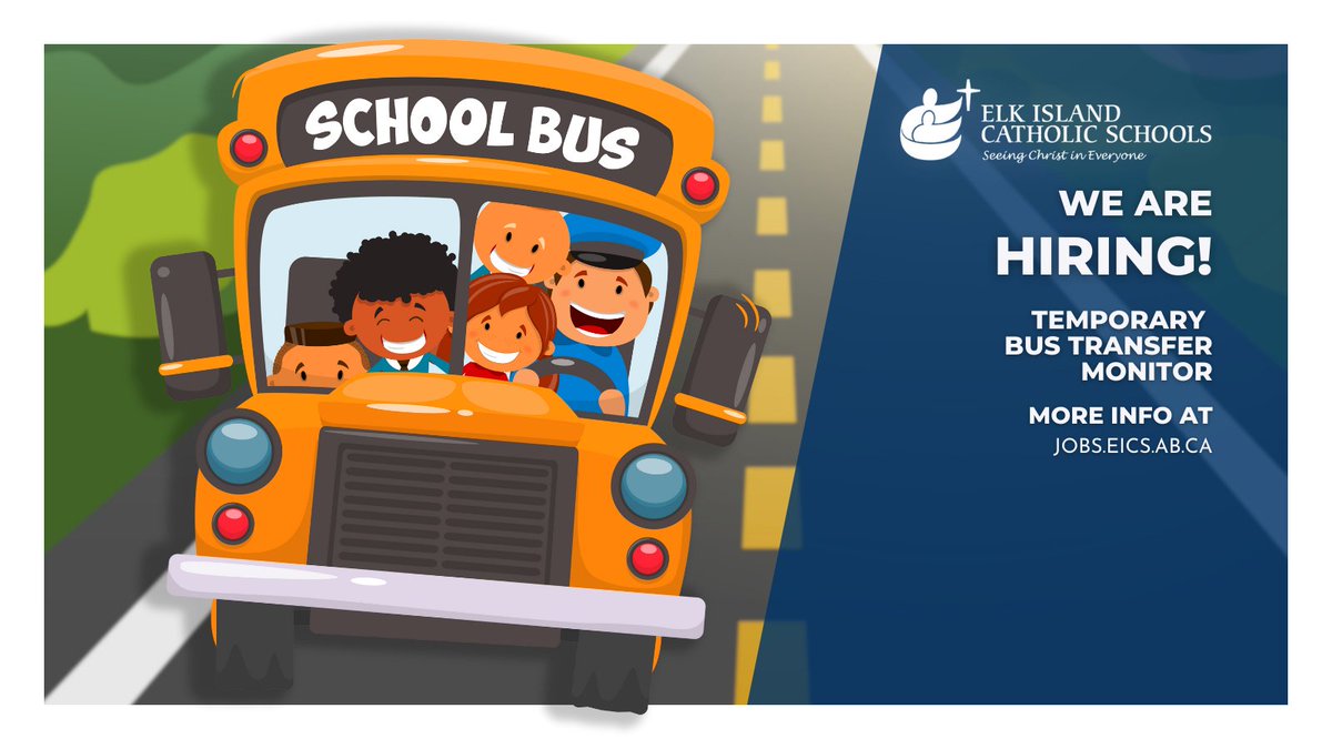 EICSCatholic's tweet photo. 📷 Job Opportunity: Bus Monitor - Bethel Transit Terminal 📷

We are seeking a Bus Monitor for Bethel Transit Terminal to help ensure the safety of students and to make sure they board the correct bus.

More info here: https://t.co/G6fci3piT5

#jobs #hiring https://t.co/7WhBiRNUaO