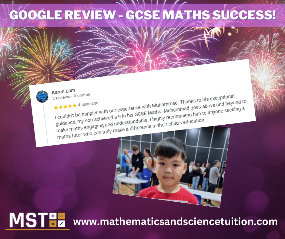 Lucas scored a grade 9 in his GCSE maths exam. He's only in Y5 (aged 10).