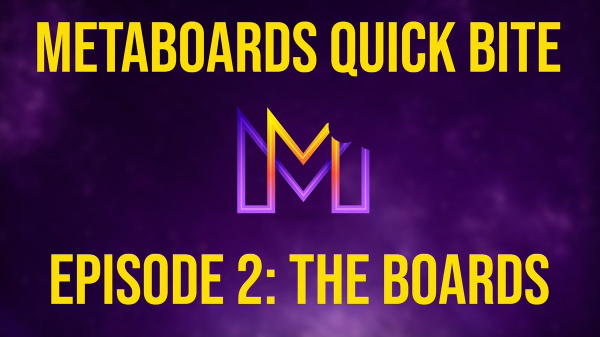 projectPCKT's tweet photo. The next #MetaBoardsQuickBite is now live:
https://t.co/IAtclM1J2n
#MetaBoards #MPCKT #NFT #P2E https://t.co/CmIDEq9KVc