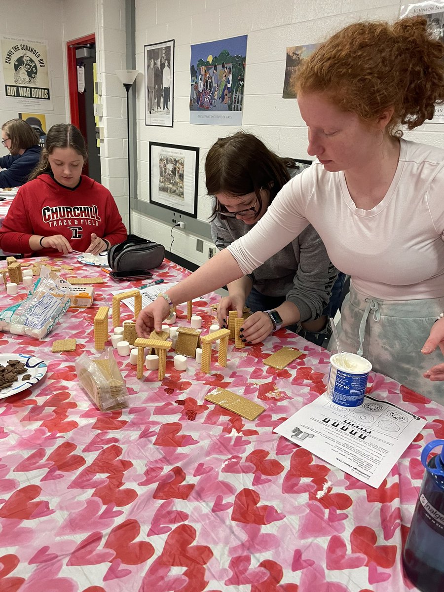 MsEddy's tweet image. When you can’t take a field trip to Salisbury Plain, you make Stonehenge at home-from cookies.  #AcceleratedHumanities
@CHS_Chargers #LivoniaPride