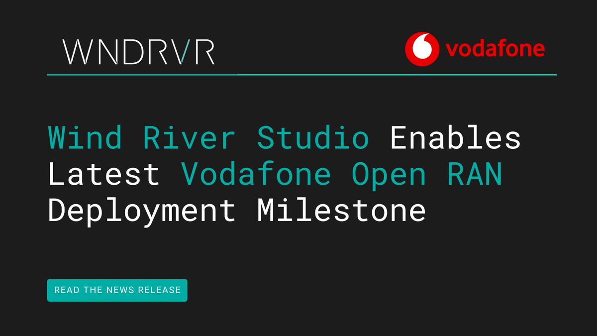 bryanleblanc's tweet photo. Proud to collaborate with #Vodafone on its latest #OpenRAN deployment -- replacing traditional, legacy technology and installing Open RAN equipment for 2,500 sites. 
https://t.co/IHeZ3lkDsN

#cloud #cloudnative #wearewindriver https://t.co/sI1ZytI2RD