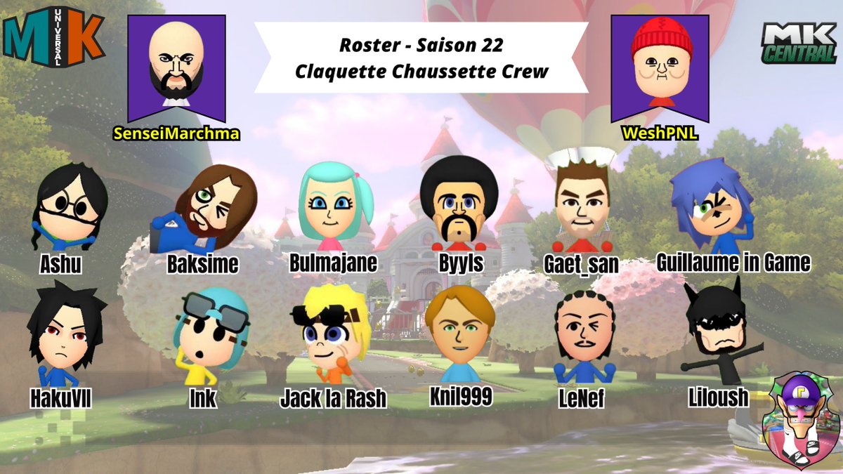 CCCrew93's tweet photo. Bonjour à tous , nous vous présentons notre Roster pour la Saison 22 de la MKU !
Nous avons des joueurs de tout horizons qui sont prêt a tout donner pour la #TeamCCC !
Bonne chance à tous 😁 https://t.co/NFkbiolbd3