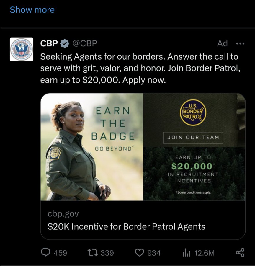 Um, F no! Wrong kind of immigration interests here. 

Ad targeting was way off.

#nohumanisillegal #refugeeswelcome #noborderwall #abolishICE