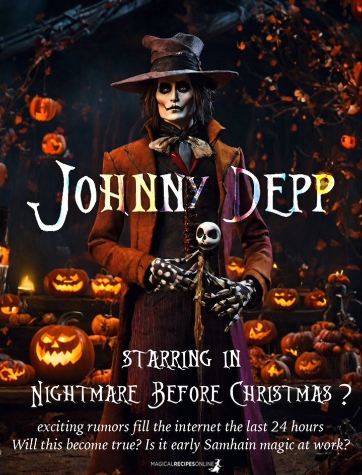 deppbrazilfc's tweet photo. ✨️ Johnny Depp is rumored to star in a live-action version of The Nightmare Before Christmas

Art: Magical Recipes Online https://t.co/LQDjRqwi9z