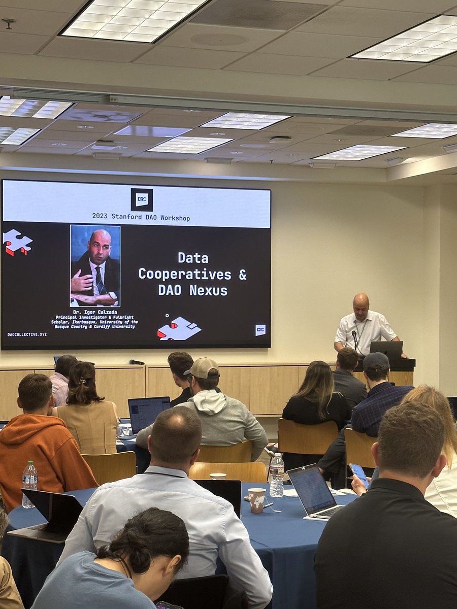 ICalzada's tweet photo. #Speaker #DAOSTANFORD23 @Stanford @DAOResearchCo #DataCooperatives #DAOs #eDiaspora #HanHemen https://t.co/uGQHZs91Ls
