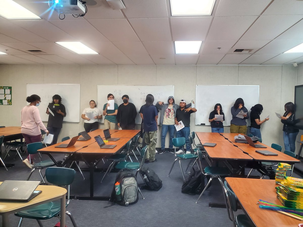 MathPrincessC's tweet image. I love this activity where the students line up based on where they stand in this spectrum and share their opinions based on the article they read. I had no student who felt that the world is better because of digital representation. 
@puhsd @codeorg