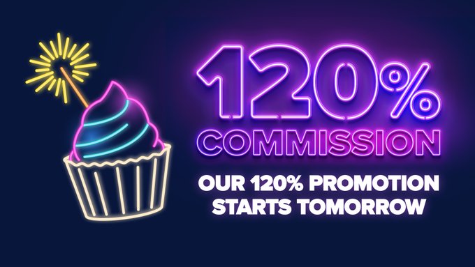 Who's ready for 20 Days of 120% Commission?   Our birthday promotion starts TOMORROW🧁 https://t.co/U