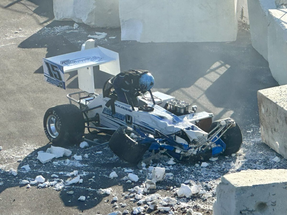OswegoSpeedway's tweet photo. The top picture is Sunday. The bottom picture is the same car just a short while ago. What a phenomenal job done by Muldoon Motorsports to be ready for #BudClassic200 time trials tomorrow. #SteelPalace #BudClassicWeek67 https://t.co/QvKgVUcb1J