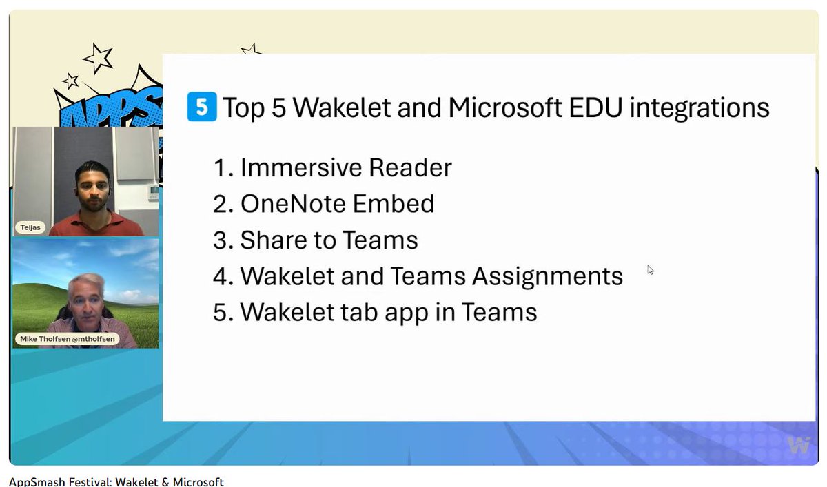 Thank you @mtholfsen & @kyteijas for sharing amazing ways that @wakelet works so well with @MicrosoftEDU! Two of our very favorite platforms! 💜💙💯 #MicrosoftTeams #WakeletWave #Jenallee #MIEExpert #MicrosoftEDU