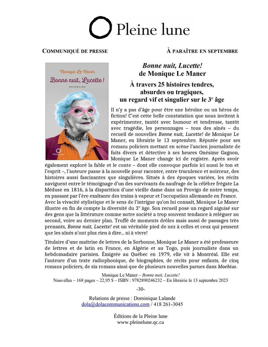 Éditions Pleine Lune tweet media