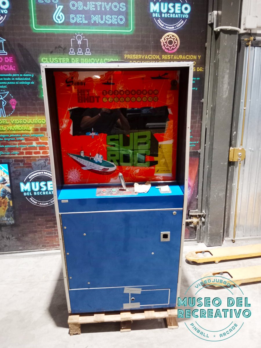 MuseoRecreativo's tweet photo. ¡¡¡Desvelamos el secreto!!! 😎El #MuseodelRecreativo os presenta #SubRoc de #Sammy. Una #recreativa electromecánica del lejano oriente. Fabricada por Satomi bajo el sello de Sammy de finales de los 60 y principio de los 70. ¿Quieres saber más? 👇 https://t.co/zxhc1FQX3w https://t.co/brhE4qr6Qj