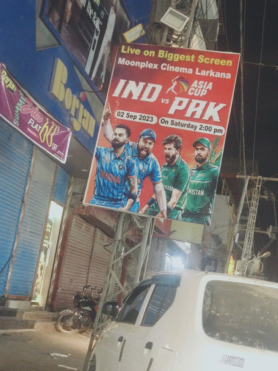 iamalisagar's tweet photo. Cricketing Craze.... Comes around Sindh ... Billboards in whole city Larkana .. Always love to watch #KohlitheBoss #KingBabar
#welovecricket
#Cricketsprit
@ICC @babarazam258 @imVkohli https://t.co/ImkV2NOHoO