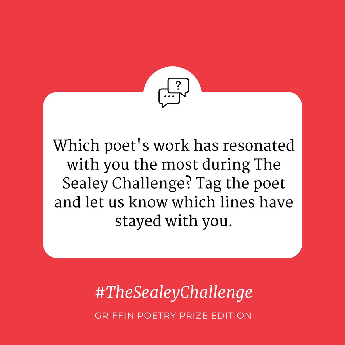 griffinpoetry's tweet image. We are already in the final day of #TheSealeyChallenge2023 and #WomenInTranslationMonth! We hope you enjoyed our book recommendations from past #GriffinPoetryPrize finalists, winners, and Lifetime Recognition Award recipients. 

Which poet’s work resonated with you the most?