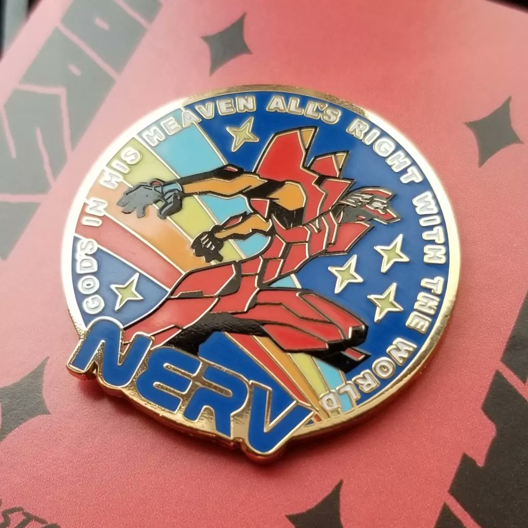 Lots of new #enamelpins in stock now @ #COASTALVANIA! All items 25% OFF for a limited time! PLUMBER PRINCESS, DETH BUNNY, NASANGELION and MORE! Get em while the sale lasts! ✨ Coastalvania.com