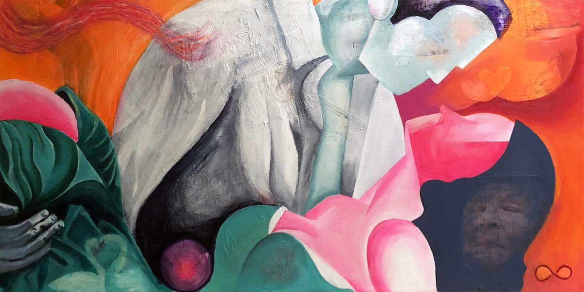 MvVOArt's tweet photo. Experience Annette Back's artistry—a journey through human emotions. From timeless love to powerful activism, her pieces speak volumes. Discover the depth within each stroke #ADARTSHOW https://t.co/SmIob6Li20