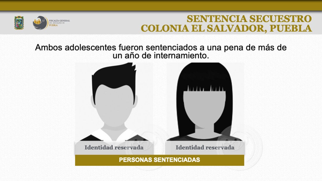 FiscaliaPuebla's tweet photo. El 23 de marzo de 2023 se recibió denuncia por el secuestro de una niña de 6 años en la capital. Al respecto, la @FiscaliaPuebla obtuvo sententencia condenatoria contra 2 adolescentes detenidos en flagrancia el mismo día del hecho y 2 adultos más continúan en investigación. https://t.co/ioq9J6gEmy