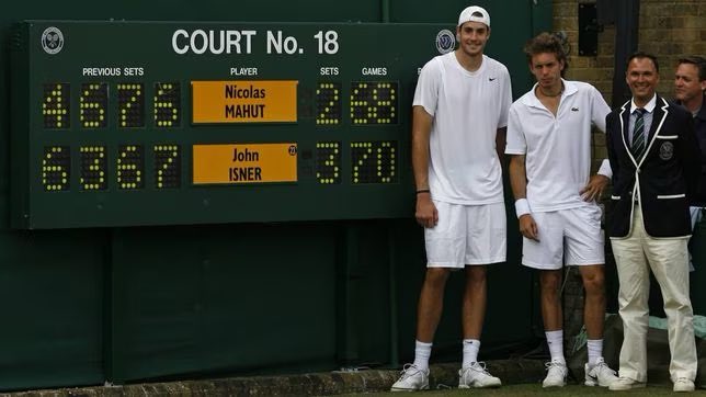 jmgmoron's tweet photo. Nos dice adiós John Isner. En un supertiebreak de un quinto set, cómo no.

Se nos marcha el hombre del partido más largo de la historia. El de la mayor cantidad de aces conectados. El que todos temían por su saque.

Hasta siempre, capitán. Siempre te recordaremos. https://t.co/lZQ7P3uqqY