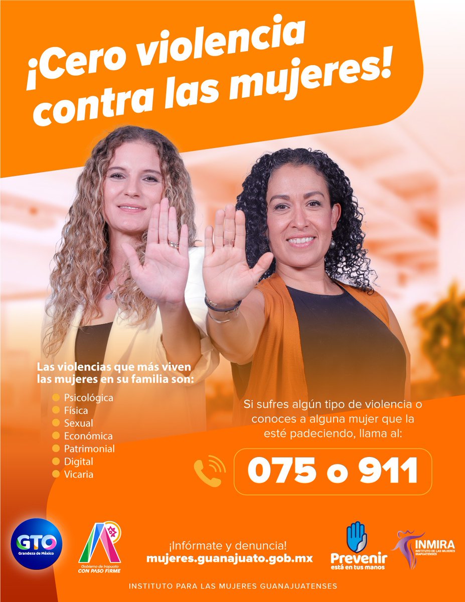 📷Por un mundo sin violencia. Queremos que las mujeres vivan libres de violencia y se sientan seguras en todos los espacios, ¿lograrlo? es tarea de todas y de todos. #PrevenirEsPosible