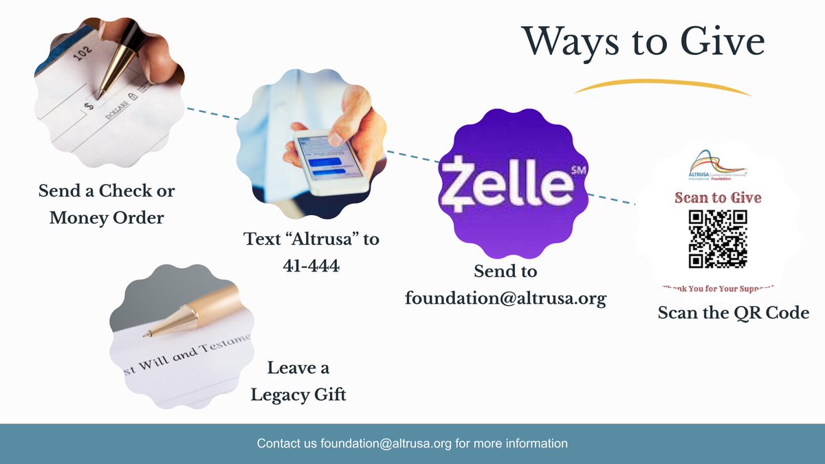 AltrusaFdnInc's tweet photo. For more ways to donate to send additional funds, see below. https://t.co/hBWXVaHl1t