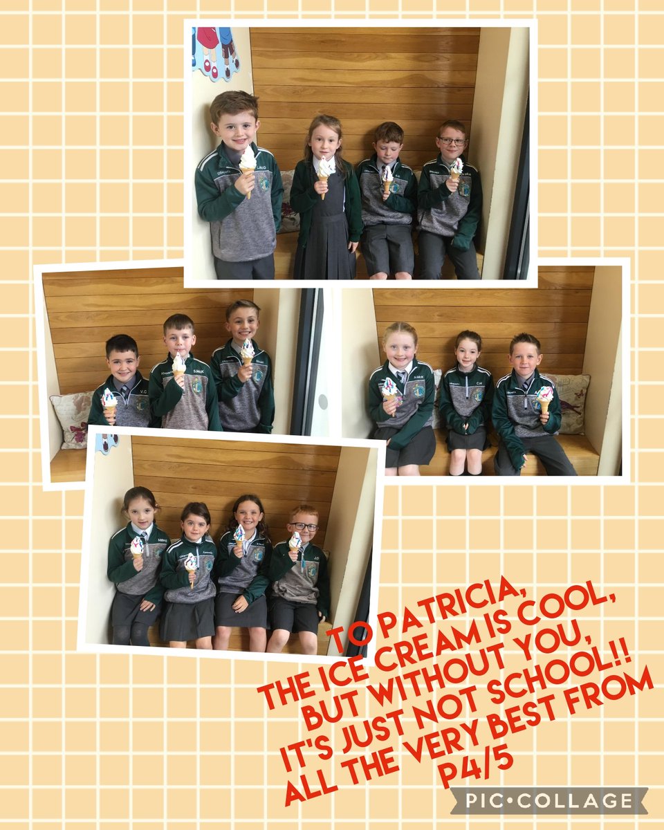 StFinnis's tweet photo. We had a lovely first day back but it just wasn't the same today without Patricia! It will take everyone here in St. Michael's quite some time to get used to life without her busy, bubbling warmth and kindness! And in true Patricia style, she spoilt us all with some ice cream!! https://t.co/a1Bg0iKItD